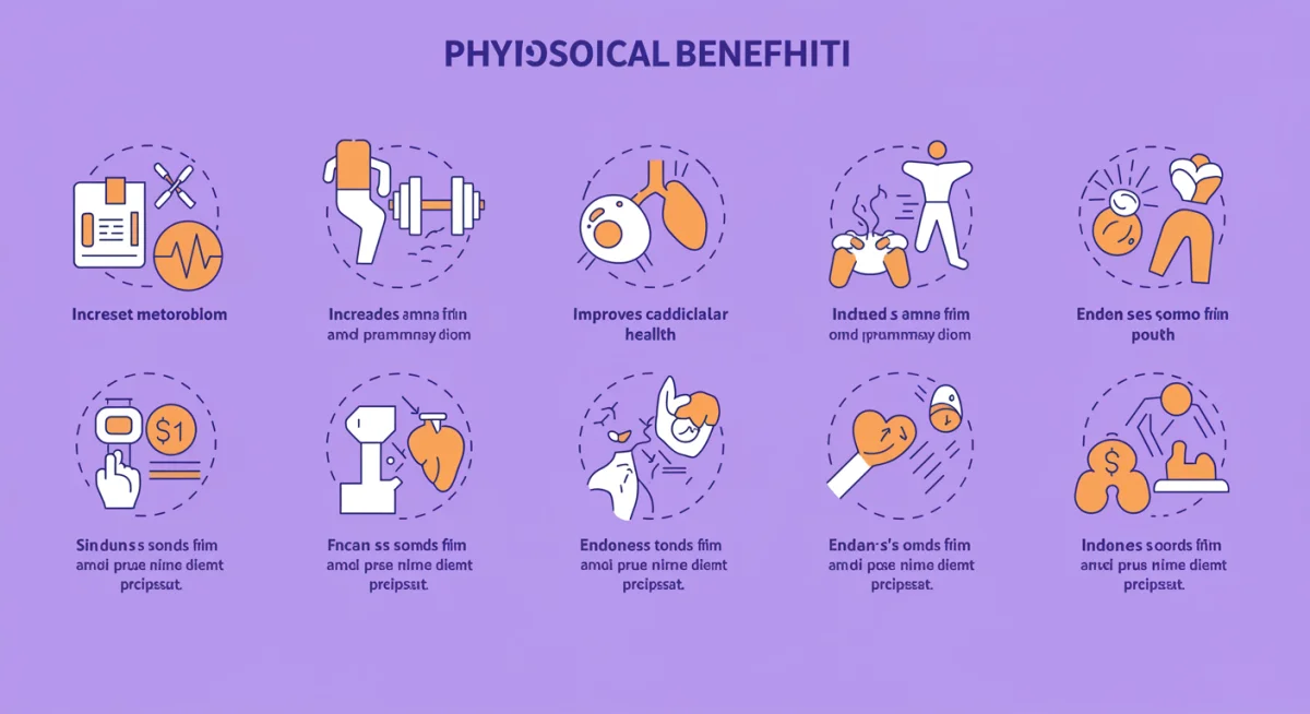 Infographic illustrating the physiological benefits of high-intensity interval training