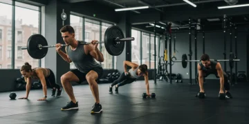 Athletes performing strength training for injury prevention