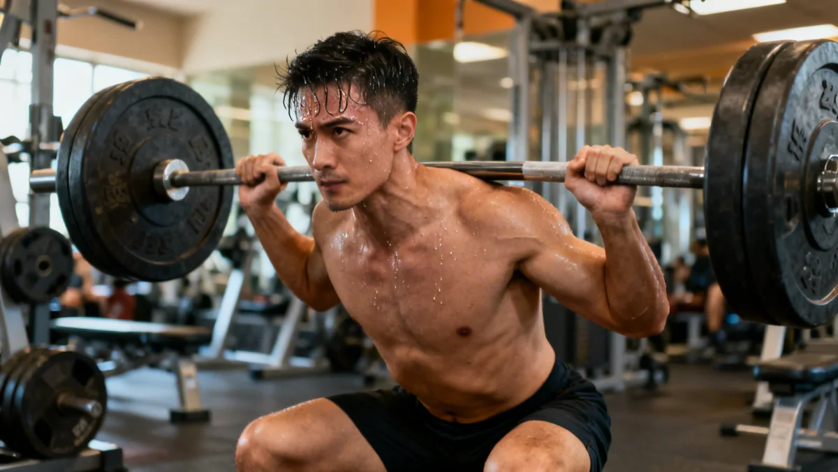 Athlete performing a heavy deadlift during strength phase training
